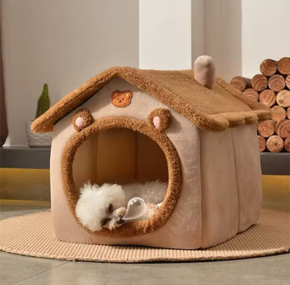 Luxury House Cat and Dog Bed