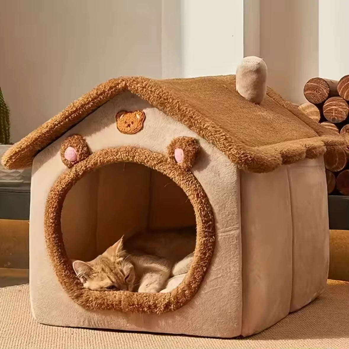 Luxury House Cat and Dog Bed