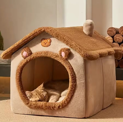 Luxury House Cat and Dog Bed
